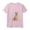 Donna Norvegese Buhund Maglietta con Collo a V - Design Illustrato del Buhund Norvegese - Ideale per gli Amanti dei Cani