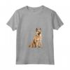 Donna Norvegese Buhund Maglietta con Collo a V - Design Illustrato del Buhund Norvegese - Ideale per gli Amanti dei Cani
