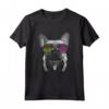 Bulldog Francese Deejay Cool DJ - Maglietta Amante dei Cani Frenchie per Regali Divertenti - Ideale per Natale