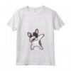 Donna Dabbing Bulldog Francese Dab Dance Maglietta - Regalo per Proprietari di French Bulldog - Collo a V