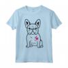 Bulldog Francese Amore - Carino Cane con Cuore Divertente Maglietta per Uomini, Donne e Bambini - Ideale per Compleanno, Natale, Festa della Mamma o del Papà