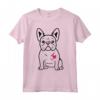 Bulldog Francese Amore - Carino Cane con Cuore Divertente Maglietta per Uomini, Donne e Bambini - Ideale per Compleanno, Natale, Festa della Mamma o del Papà