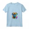 Bullmastiff Pop Art - Dog Lover Splash Art Maglietta con Collo a V - Ideale per Amanti Bullmastiff e Proprietari