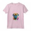 Bullmastiff Pop Art - Dog Lover Splash Art Maglietta con Collo a V - Ideale per Amanti Bullmastiff e Proprietari