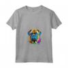 Bullmastiff Pop Art - Dog Lover Splash Art Maglietta con Collo a V - Ideale per Amanti Bullmastiff e Proprietari