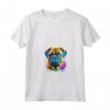 Bullmastiff Pop Art - Dog Lover Splash Art Maglietta con Collo a V - Ideale per Amanti Bullmastiff e Proprietari