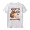 Razza canina Bullmastiff - La Vita è Migliore con Caffè e un Bullmastiff - Maglietta per Amanti dei Cani - Ideale per Regali Unici