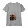 Donna Curioso cane Bullmastiff - Maglietta con Collo a V - Idea Regalo per Amanti dei Cani Bullmastiff
