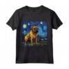 Bullmastiff Notte stellata - Bullmastiff Maglietta per Amanti dei Cani - Ideale per Proprietari di Bullmastiff e Bullmastiff Love