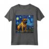 Bullmastiff Notte stellata - Bullmastiff Maglietta per Amanti dei Cani - Ideale per Proprietari di Bullmastiff e Bullmastiff Love
