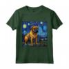 Bullmastiff Notte stellata - Bullmastiff Maglietta per Amanti dei Cani - Ideale per Proprietari di Bullmastiff e Bullmastiff Love