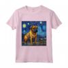 Bullmastiff Notte stellata - Bullmastiff Maglietta per Amanti dei Cani - Ideale per Proprietari di Bullmastiff e Bullmastiff Love