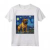 Bullmastiff Notte stellata - Bullmastiff Maglietta per Amanti dei Cani - Ideale per Proprietari di Bullmastiff e Bullmastiff Love