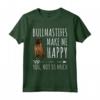 Funny Bullmastiffs Make Me Happy - Maglietta per Amanti dei Cani - Regalo Divertente per Proprietari di Bullmastiff