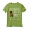 Funny Bullmastiffs Make Me Happy - Maglietta per Amanti dei Cani - Regalo Divertente per Proprietari di Bullmastiff