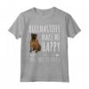 Funny Bullmastiffs Make Me Happy - Maglietta per Amanti dei Cani - Regalo Divertente per Proprietari di Bullmastiff