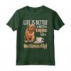 Razza Canina Bullmastiff - La Vita è Migliore con Caffè e un Bullmastiff Maglietta - Regalo per Amanti dei Bullmastiff