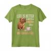 Razza Canina Bullmastiff - La Vita è Migliore con Caffè e un Bullmastiff Maglietta - Regalo per Amanti dei Bullmastiff