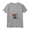 Bullmastiff Pop Art I Dog Lover I Splash Art Bullmastiff Maglietta con Collo a V - Ideale per Amanti dei Cani e Proprietari di Bullmastiff