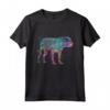 Colorato Bullmastiff Amante Cane Bullmastiffs Maglietta - Design Silhouette Acquerellato - Ideale per Compleanno o Natale