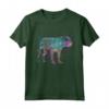 Colorato Bullmastiff Amante Cane Bullmastiffs Maglietta - Design Silhouette Acquerellato - Ideale per Compleanno o Natale