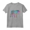 Colorato Bullmastiff Amante Cane Bullmastiffs Maglietta - Design Silhouette Acquerellato - Ideale per Compleanno o Natale
