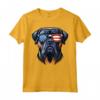 Bullmastiff Patriottico American Flag USA - Occhiali da Sole Cane Maglietta - Ideale per il Giorno dell'Indipendenza