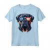 Bullmastiff Patriottico American Flag USA - Occhiali da Sole Cane Maglietta - Ideale per il Giorno dell'Indipendenza