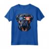 Bullmastiff Patriottico American Flag USA - Occhiali da Sole Cane Maglietta - Ideale per il Giorno dell'Indipendenza