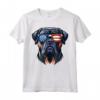Bullmastiff Patriottico American Flag USA - Occhiali da Sole Cane Maglietta - Ideale per il Giorno dell'Indipendenza