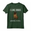 I Like Bullmastiff Dogs And Maybe 3 People - Maglietta Divertente per Amanti dei Cani - Regalo per il Cane