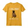 I Like Bullmastiff Dogs And Maybe 3 People - Maglietta Divertente per Amanti dei Cani - Regalo per il Cane