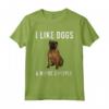 I Like Bullmastiff Dogs And Maybe 3 People - Maglietta Divertente per Amanti dei Cani - Regalo per il Cane