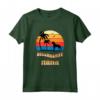 Donna Cucciolo Bullmastiff Mama Retro Sunset Maglietta - T-shirt Leggera con Doppia Cucitura