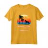 Donna Cucciolo Bullmastiff Mama Retro Sunset Maglietta - T-shirt Leggera con Doppia Cucitura