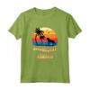 Donna Cucciolo Bullmastiff Mama Retro Sunset Maglietta - T-shirt Leggera con Doppia Cucitura