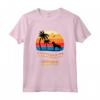 Donna Cucciolo Bullmastiff Mama Retro Sunset Maglietta - T-shirt Leggera con Doppia Cucitura
