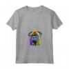 Bullmastiff Pop Art - Dog Lover Splash Art Maglietta con Collo a V - Ideale per Amanti e Proprietari di Bullmastiff