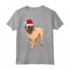 Bullmastiff Santa Hat Xmas - Maglietta Natale per Amanti dei Cani - Ideale per Regali Unici