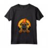 Donna Bullmastiff Dog Holding Jack O'lanterna Zucca Halloween Maglietta con Collo a V - Costume Divertente per la Famiglia