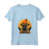 Donna Bullmastiff Dog Holding Jack O'lanterna Zucca Halloween Maglietta con Collo a V - Costume Divertente per la Famiglia