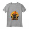 Donna Bullmastiff Dog Holding Jack O'lanterna Zucca Halloween Maglietta con Collo a V - Costume Divertente per la Famiglia