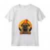 Donna Bullmastiff Dog Holding Jack O'lanterna Zucca Halloween Maglietta con Collo a V - Costume Divertente per la Famiglia