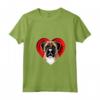 Donna Bullmastiff - Cuore carino cucciolo amante dei cani o proprietario di animali domestici Maglietta con Collo a V - Ideale per San Valentino e Amanti dei Cani