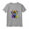 Bullmastiff Pop Art - Maglietta Dog Lover - Splash Art Bullmastiff - Ideale per Amanti dei Bullmastiff