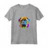 Bullmastiff Pop Art - Dog Lover T-shirt - Splash Art Bullmastiff Maglietta - Ideale per Amanti dei Cani Bullmastiff