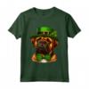 Bullmastiff San Patrizio con un Cappello da Folletto - Maglietta Cultura Irlandese per il Giorno di San Patrizio con Merchandising Bullmastiff