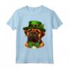 Bullmastiff San Patrizio con un Cappello da Folletto - Maglietta Cultura Irlandese per il Giorno di San Patrizio con Merchandising Bullmastiff
