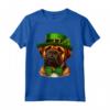 Bullmastiff San Patrizio con un Cappello da Folletto - Maglietta Cultura Irlandese per il Giorno di San Patrizio con Merchandising Bullmastiff