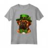 Bullmastiff San Patrizio con un Cappello da Folletto - Maglietta Cultura Irlandese per il Giorno di San Patrizio con Merchandising Bullmastiff